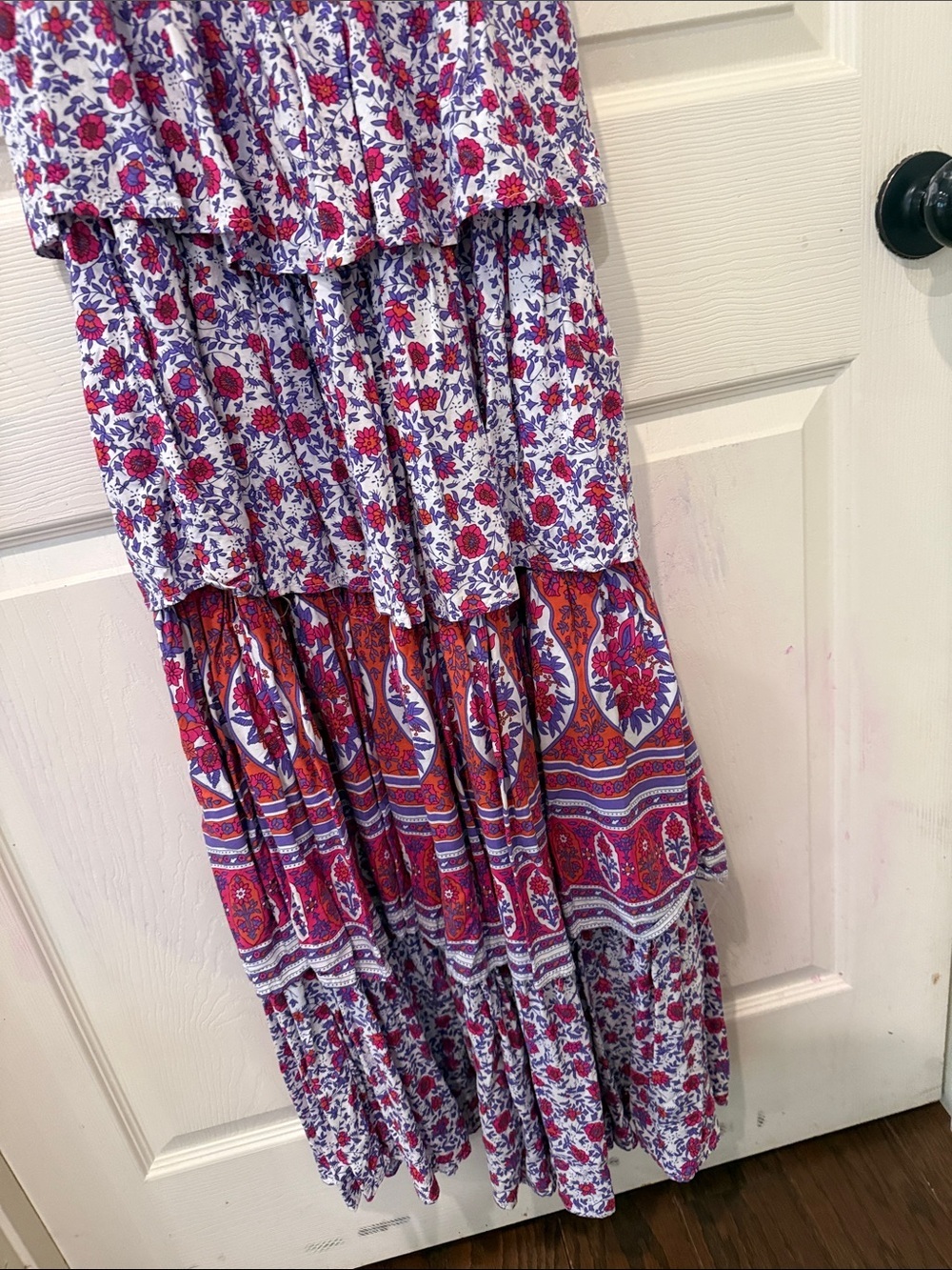 Abel the Label tiered floral maxi dress, medium - Picture 4 of 7